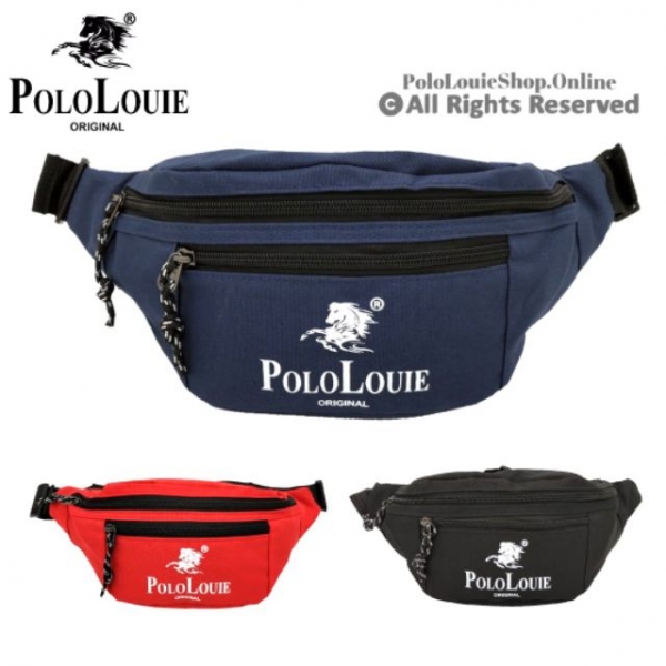 Original POLO LOUIE Chest Bag Waist Pouch Bag Sling Bag Cross Body Bag Canvas