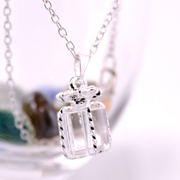 (太妃糖)Toffees sweet little gift transparent cubic necklace