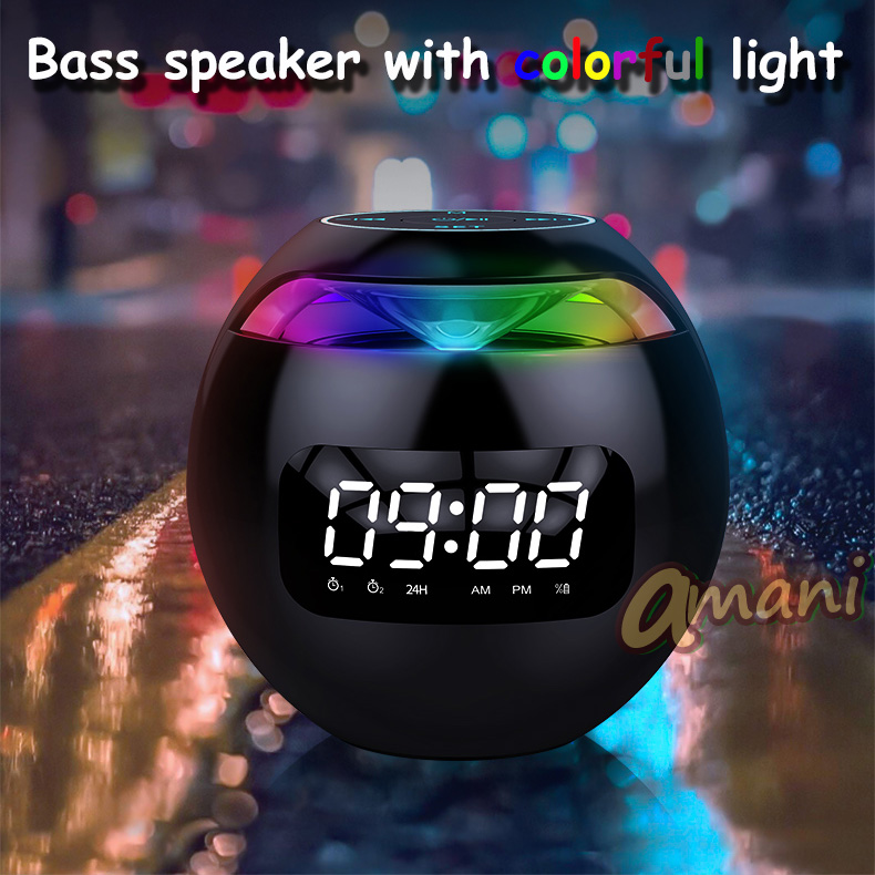 Portable Smart Alarm Speaker with Bluetooth FM Radio G90