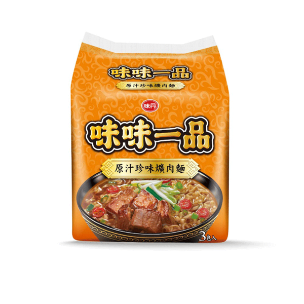 味味一品原汁珍味爌肉麵-袋麵(3包入)