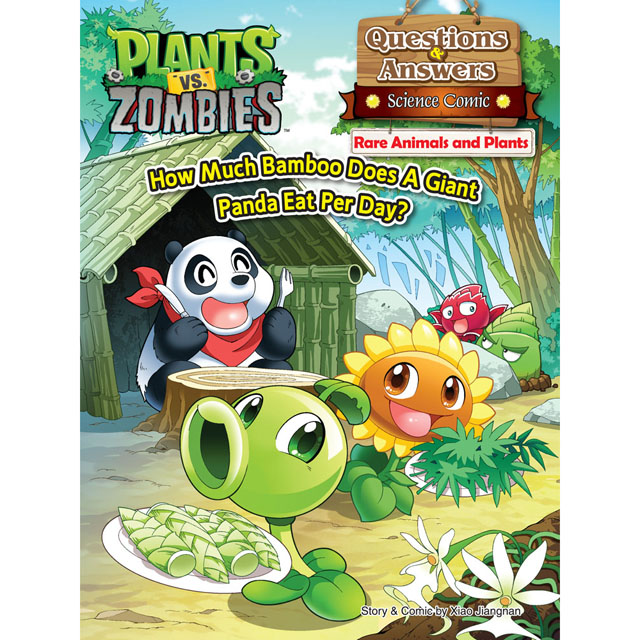 Plants vs Zombies ● Questions & Answers Science Comic: Rare Animals and Plants - How Much Bamboo Does A Giant Panda Eat Per Day?