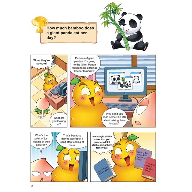 Plants vs Zombies ● Questions & Answers Science Comic: Rare Animals and Plants - How Much Bamboo Does A Giant Panda Eat Per Day?