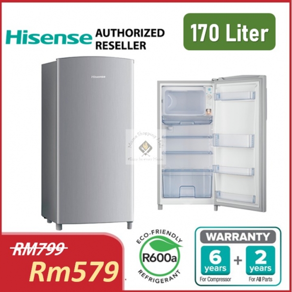 Haier Hisense Midea 1 Door Refrigerator 200l 170l 165l 140l 110l 50l Single Door Fridge Peti Ais Sejuk