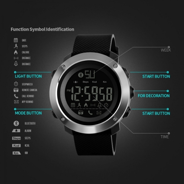[LOCAL SELLER] SKMEI 1285 Womens Smart Watch With Pedometer,Calories,Reminder