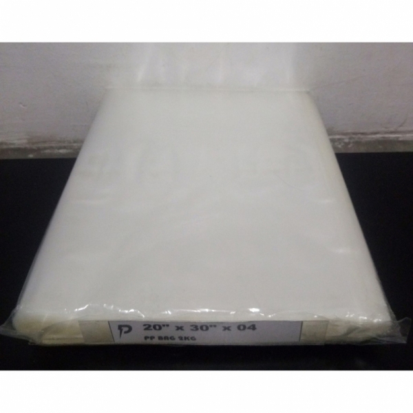 Transparent PP Plastic Bag / 20 x 30 inch Clear PP 04 (0.04mm) Plastic Bag / Thin PP Bag / Jenis Nipis / Pembungkus PP