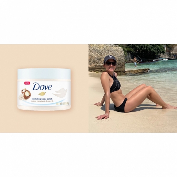 Exfoliate and nourish skin with NEW Dove Exfoliating Body Polish
