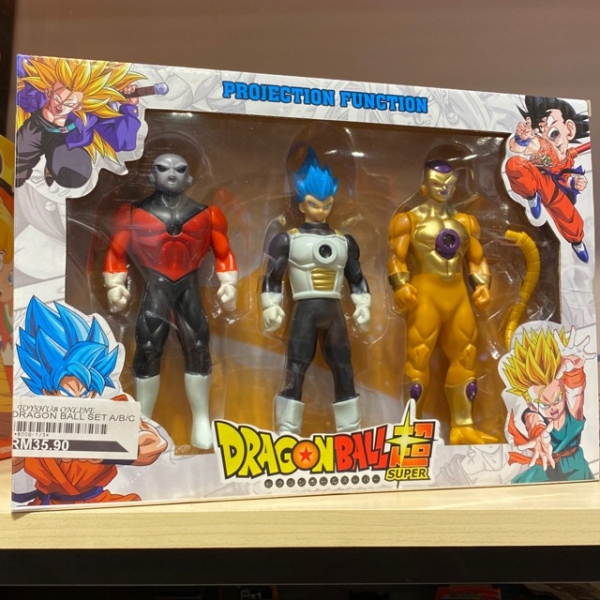 Dragon Ball Projection Function Figure Toys 3Pcs Set Toy’s For Boys