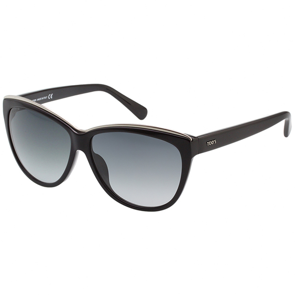 (tod\'s)TOD'S Fashion Cat Eye Sunglasses (Black)