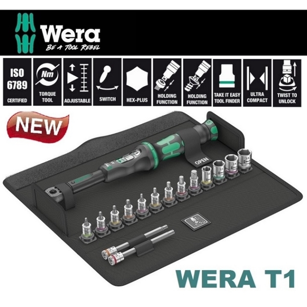 (Wera)Germany Wera Iron Horse Torque Wrench / Socket Kit 16 Pieces Set