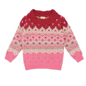 (MYBABY)MYBABY Flower Fairy Series sweater (Pink)