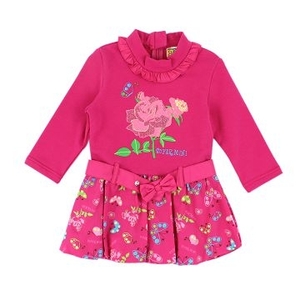 [TAITRA] SUPERMINI Flower And Butterfly Series Dress / 1 Year Old (Pink)