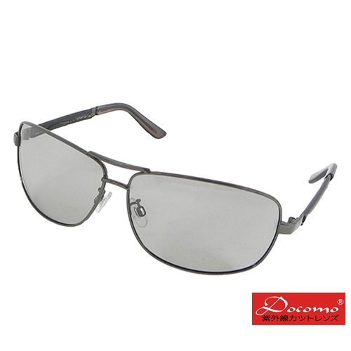 (docomo)[Docomo Metal Photochromic Sunglasses] High-sensitivity color-changing lenses, high-definition vision and enhanced polarizing effect, specially designed for Asian faces