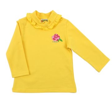 (SUPERMINI)SUPERMINI flowers and butterflies series Pullover / 6 to 8 years old (yellow)