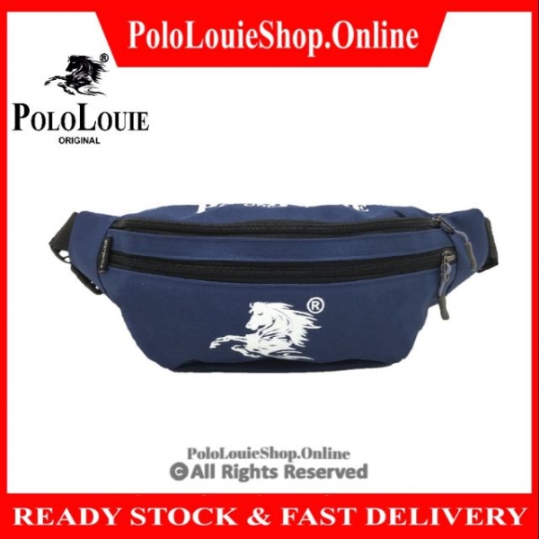 Original Polo Louie Unisex Chest / Waist Pouch Bag  CASUAL Sport Side Bag Crossbody Style Travel