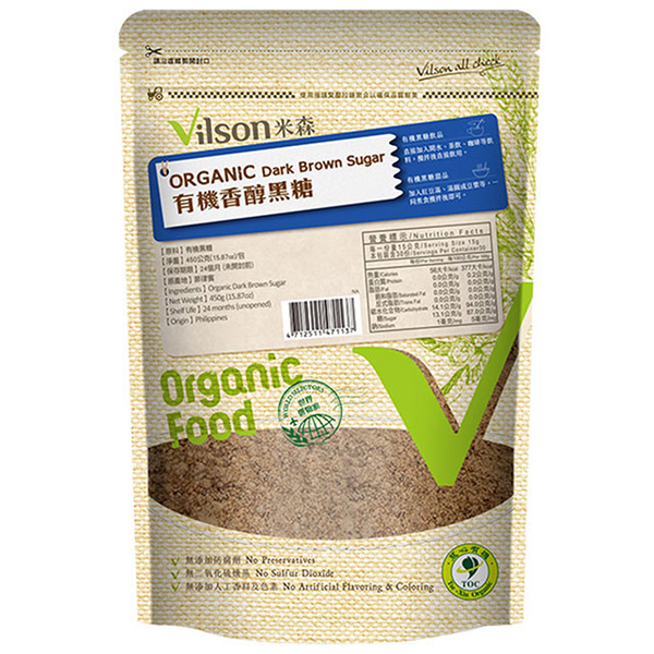 【Missen vilson】Organic brown sugar (450g/pack)