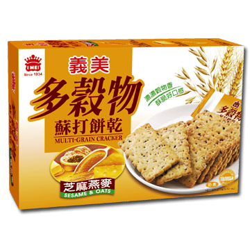 義美 芝麻燕麥多穀物蘇打餅乾270g