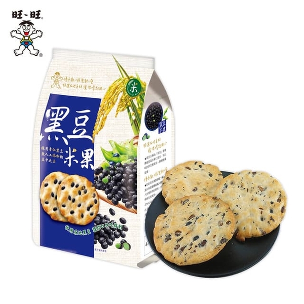 【Wang Wang】Black Bean Rice Crackers (160g)