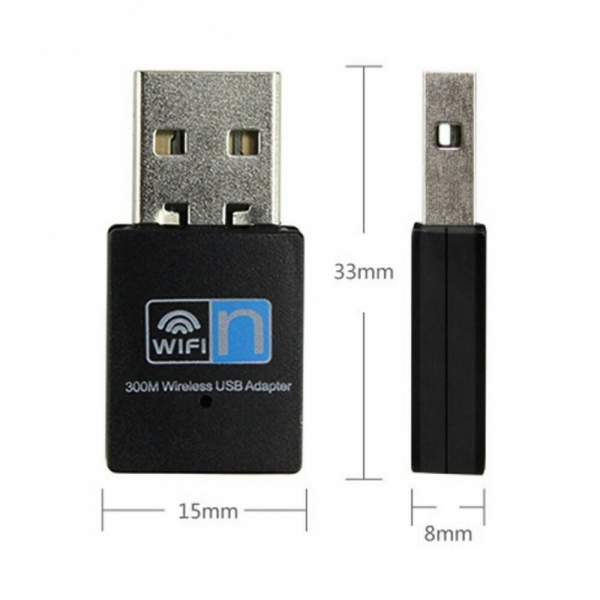 300Mbps Wireless USB Wi-fi Wlan Adapter 802.11 b/g/n Network LAN Dongle PLV 