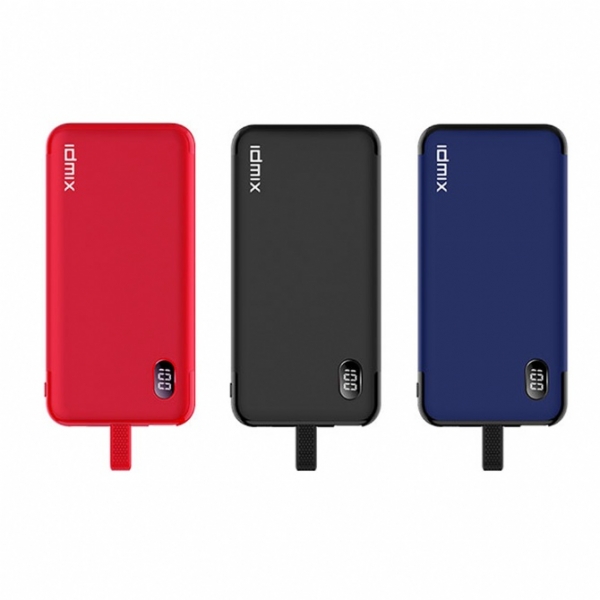 IDMIX P10Ci 8,000mAh Power Bank with Apple MFI Certified iPhone Cable