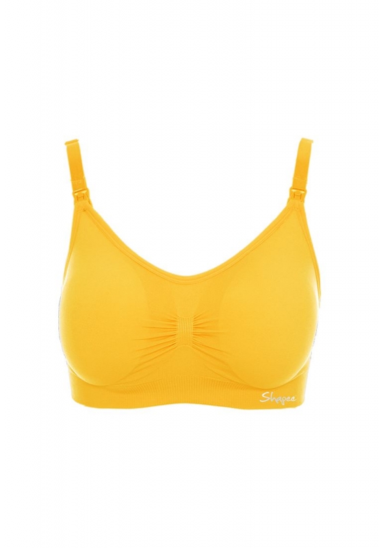 Shapee Classic Nursing Bra (Yellow Gold) [32B to 38C Cup]3D Seamless Design  with Improved Non