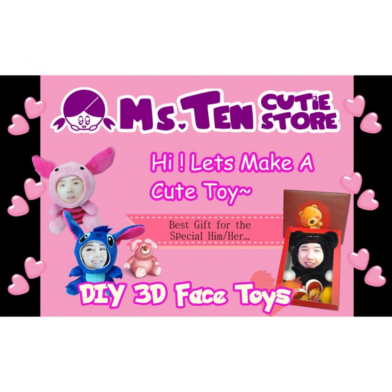 Creative Special Gifts Customized DIY 3D Face Toys Piglet