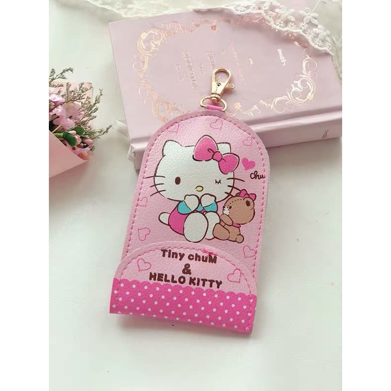 Hello Kitty Cute Keychain Key Chain Cover Access Card Touch n Go Cover