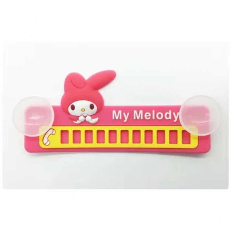 Hello Kitty Cute Cartoon Parking Notification Phone Number Plate Car Reminder