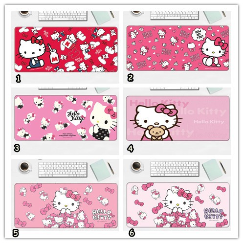 Cute Cartoon Hello Kitty Doraemon Mousepad Large Mouse Pad Multi Functional Desktop Table Keyboard Office Home Desk Pad