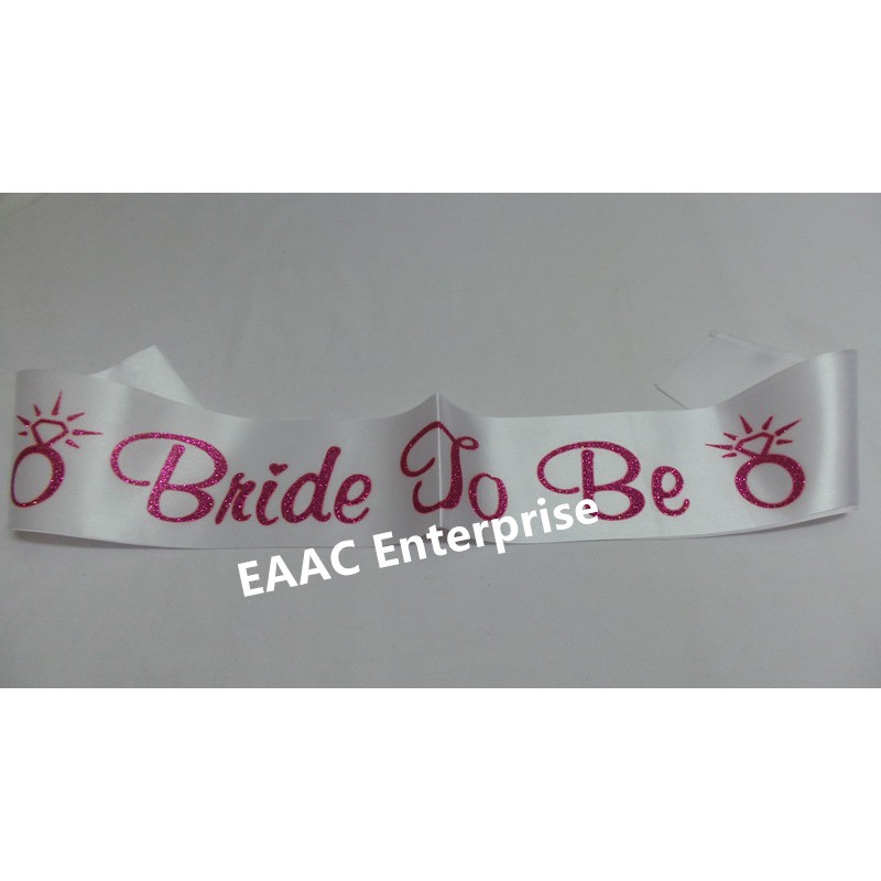 SELEMPANG BRIDE TO BE Sash Ready Stock Wedding Hen's Party Events Decoration
