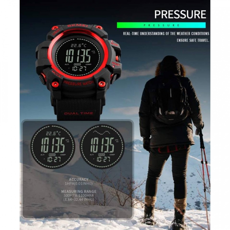 [LOCAL SELLER] SKMEI 1358 Hiking Compass Pedometer Sport Watch