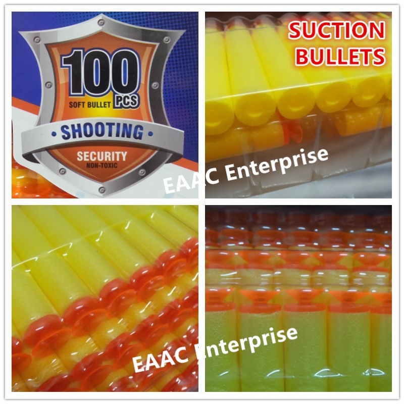 100 Pcs Refill Darts Soft Bullets for NERF Elite Blaster Toy Gun