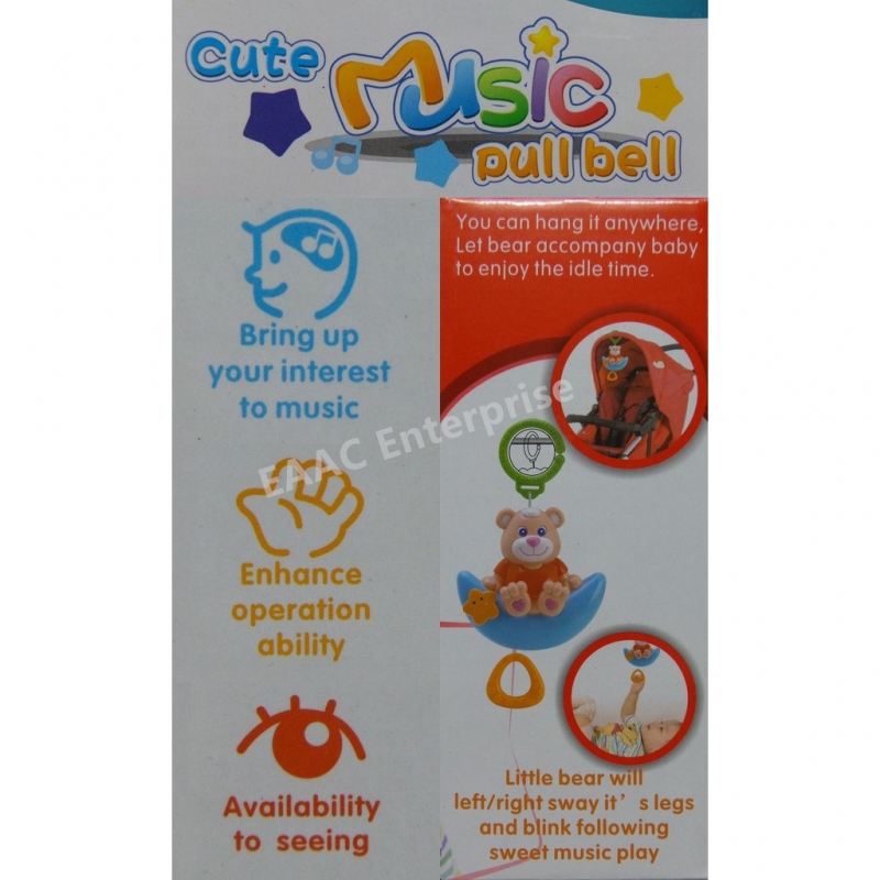 Cute Bear Baby Music Pull Bell