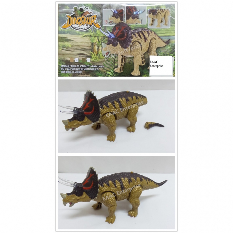 Triceratops Dinosaur with Realistic Sound, Cool Horn Light & Movement
