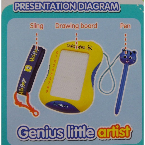 Cute Colour Pallete Magnetic Drawing Board