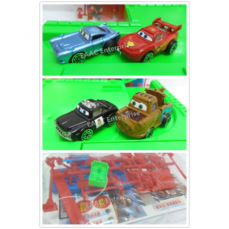 Kids Play & Learn CARS series Parking Garage Track - 4pcs Cars