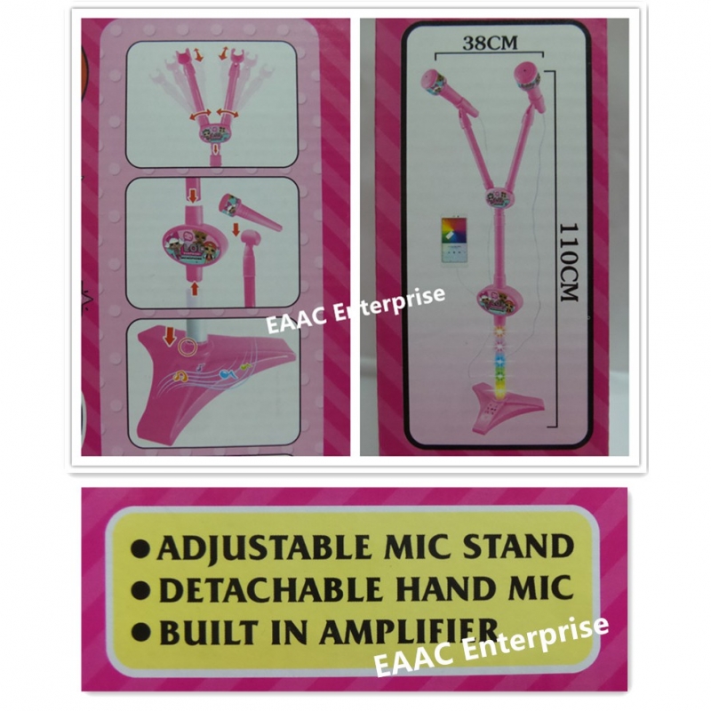 My Litte Horse Pony Double Microphone Adjustable Stand With AUX IN