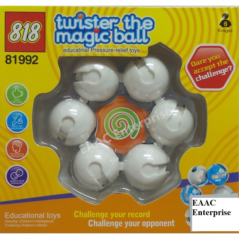 Twister Magic Ball Pressure Relief Puzzle Cube - Early Learning Toys