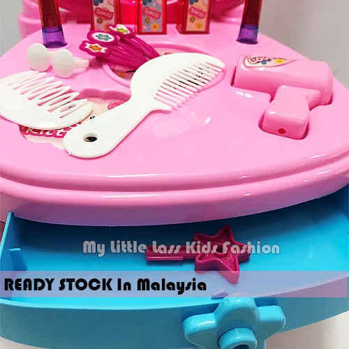 HELLO Kitty LOL Girl/Frozen Make Up Role Play Toys Vanity Table Flashing LED Light Musical Toy