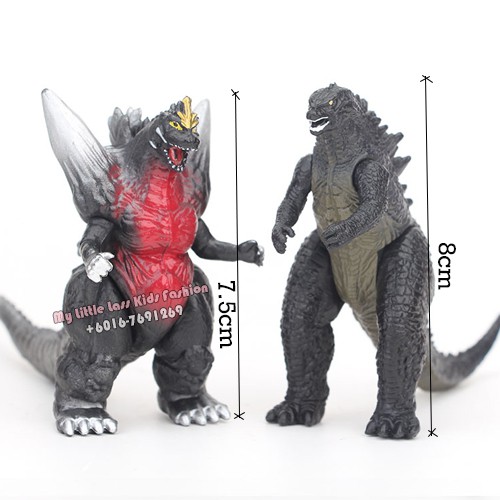 6pcs 8cm Ultraman Monster Godzilla PVC Figure Collection Cake topper Bigger