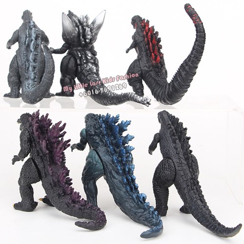 6pcs 8cm Ultraman Monster Godzilla PVC Figure Collection Cake topper Bigger