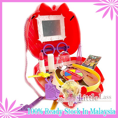 Pretty 2 In 1 Frozen Make Up Suitcase LoL Ice Cream Store Carrying Sling Bag Toy For Girls