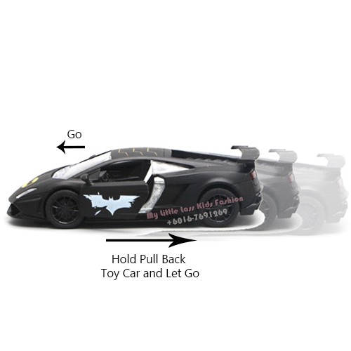 Battery Operated Pull Back Alloy Died Cast Batman Car Sport Collection