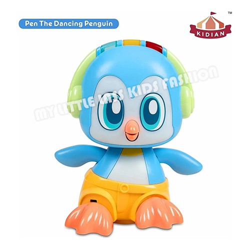 Kidian Pen The Dancing Penguin Interactive Educational Toy with Music and Lights for Infants