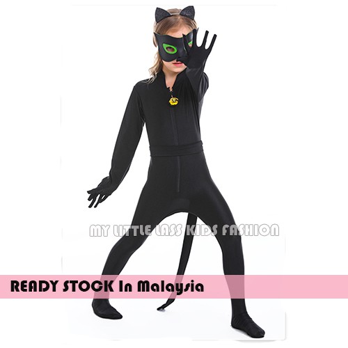 Cat Theme Outfit Fancy Dress Kids Halloween Costume Animal Cosplay Cat Girl