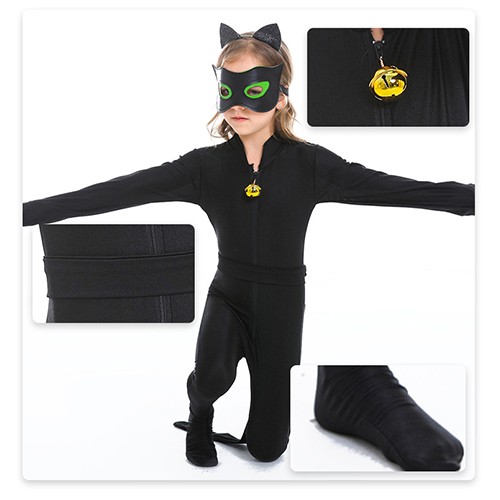 Cat Theme Outfit Fancy Dress Kids Halloween Costume Animal Cosplay Cat Girl