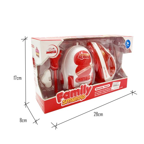 Home Appliance Kitchen Appliance Cleaning Washing Small Set Toy With Sound Red Toys For Girls