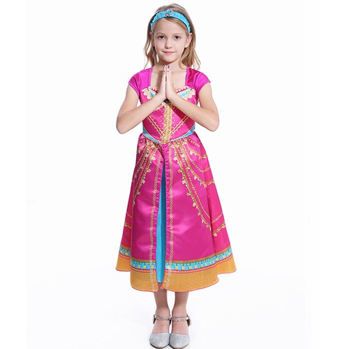 Princess Jasmine Wedding Costume Cosplay Dress 4-12y toys for girls