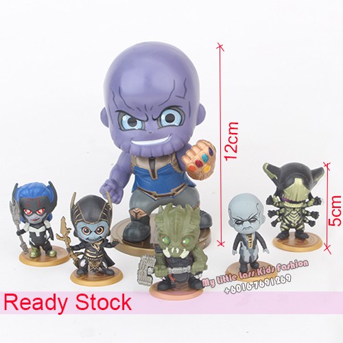 6Pcs Thanos Monster PVC Collection Cake Topper