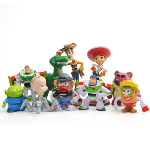 10Pcs Toy Story Buzz Lightyear PVC Figure Mini Collection Cake Topper