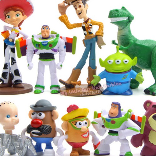 10Pcs Toy Story Buzz Lightyear PVC Figure Mini Collection Cake Topper